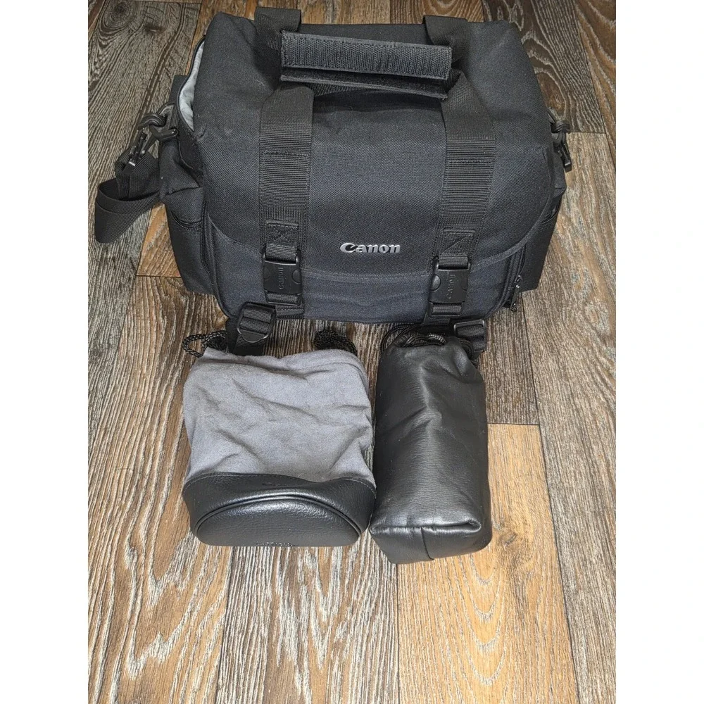 Canon Professional Camera Gadget Bag with LP1219 Lens Pouches Black Nylon Case